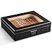 Produktbild DS- Humidor Zigarrenschachtel, Zigarren-Humidor, Zedernholz Zigarrenschachtel, Luftbefeuchter, große Kapazitäts-Carbon-Faser-Muster && (Size : 25.9x22x6.8cm)