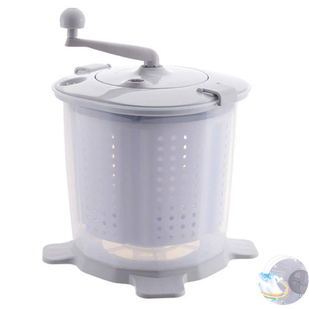 Washers Mini Lavatrice Manuale Piccola Lavatrice da Tavolo con Manico e cestello dell'Acqua Rimovibile, Lavatrice Portatile a disidratazione Rapida, per Campeggio all'aperto in Famiglia