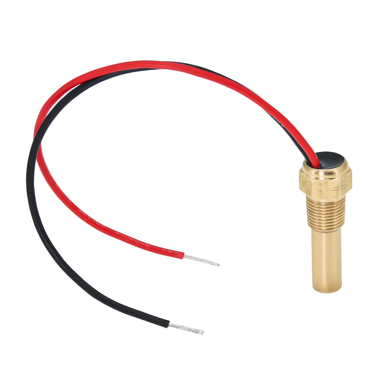 Wskaźnik temperatury oleju 52 mm z czerwonym światłem + czujnik z alarmem, cyfrowy miernik temperatury oleju 50~150 ℃ do łodzi samochodowej 12V24V Wysoka widoczność(BN M14X1.5)