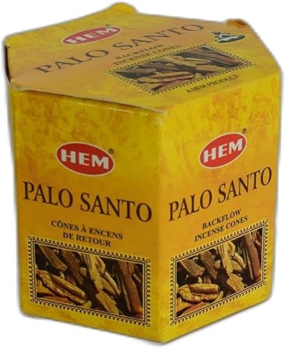 Miniatura 2 de HEM Palo Santo - Conos de incienso de reflujo – 20 conos de aromaterapia | Larga duración de 40 minutos de combustión (cono único) | para spa, yoga,