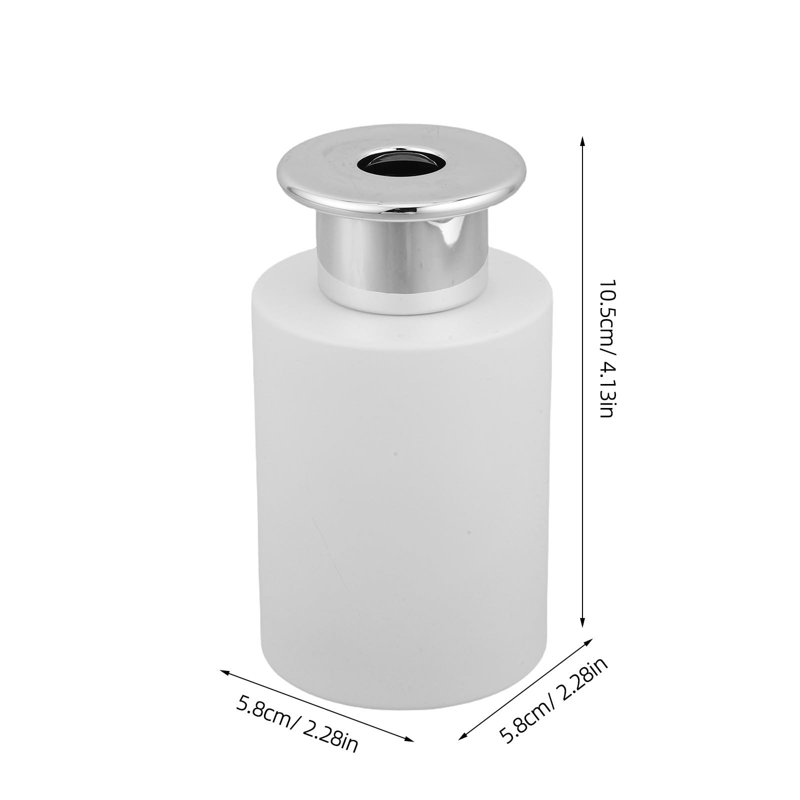 ibasenice Botellas Difusoras de Aromas Esenciales de Vidrio Blanco 120ml Tapa de Hongo, Sello Hermético y Diseño Moderno para SPA y Salas de Estar, Pack de 4 Piezas
