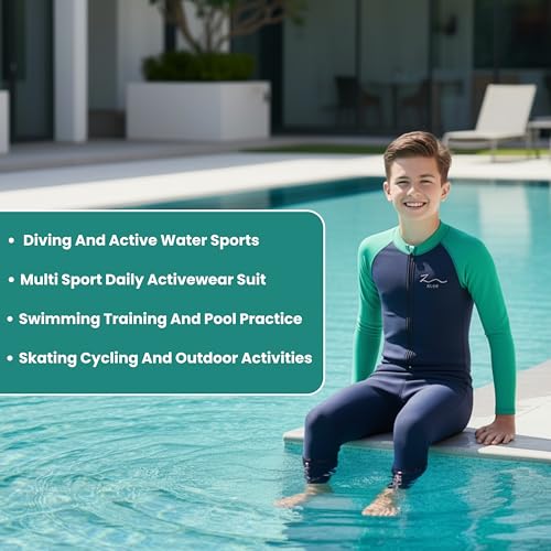 Image of ZIUM Boys 4 Way Lycra Swimsuit Cum Diving Suit