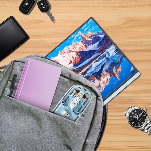 Image of Veout V1 Portable Monitor Bundle - 16 inch IPS Travel Display with Bluetooth Mouse & Foldable Keyboard, Plug-and-Play for Laptop /Mac /Phone, Ideal for Remote Work /Gaming /Coding