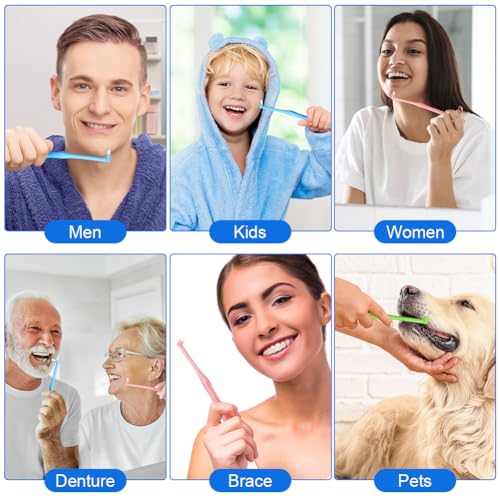 ACWOO Tuft Zahnbürste, 4 Stück Einbüschelbürste, Kleine Getuftet Bürste Weich Büschelzahnbürste Trimm Single Interdental Zwischenraum Bürste zur Detail Reinigung