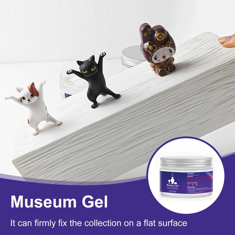 EIGTWEN 6.35oz Clear Museum Paste, Museum Paste Clear Removable, Excellent Adhesion, Reusable, Disassembles Without Marks, Suitable for Surfaces of Metal, Ceramics, Glass, Plastics, and Wood - Image 2