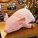 Deeabo 40cm Cerdo rosado suave, Rosa Suave Cerdo Acostado Peluche Lindo Cerdo Suave Muñeca Rellena Almohada Cerdo para Cumpleaños Regalo Vacaciones,Almuerzo Almohada,Sofá Almohada, Bebé Dormir Muñeca