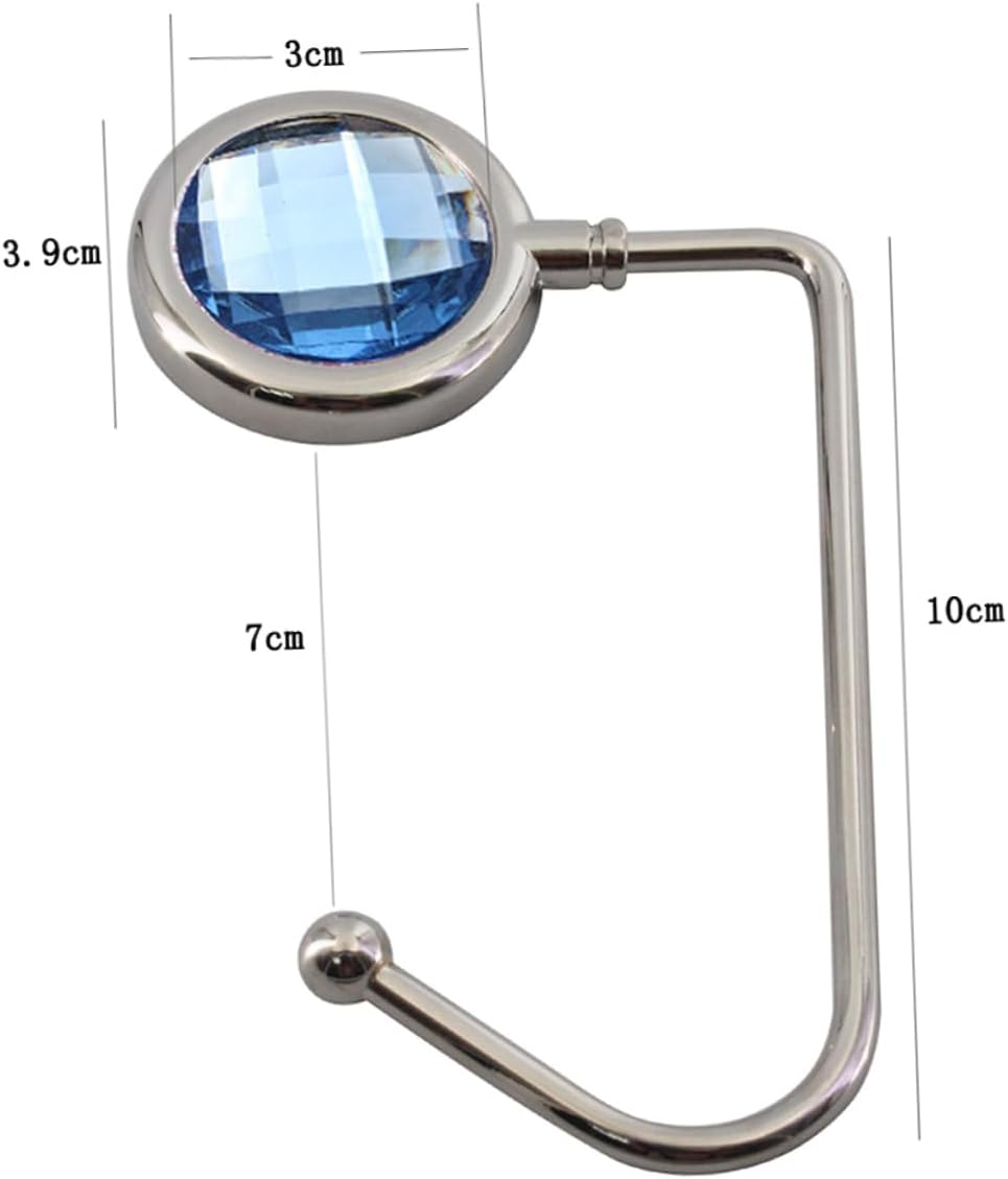 2pcs Table Side Handbag Hooks Alloy Purse Hanger for Desktops Adjustable Bag Hook for Purses and Backpacks for Home or Office Use
