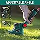 POSENPRO Akku-Gras- und Strauchschere 7,2V, Gartenschere Akku, Handliche Grasschere Akku Kabellose mit 2 Messern und Typ C Kabel, 2 in 1 Heckenschere Akku für Garten und Höfe