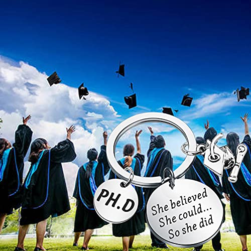 Image of ENSIANTH PHD Gift Phd Student Gift She Believed She Could So She Did PHD Graduation Gift Medical School Gift