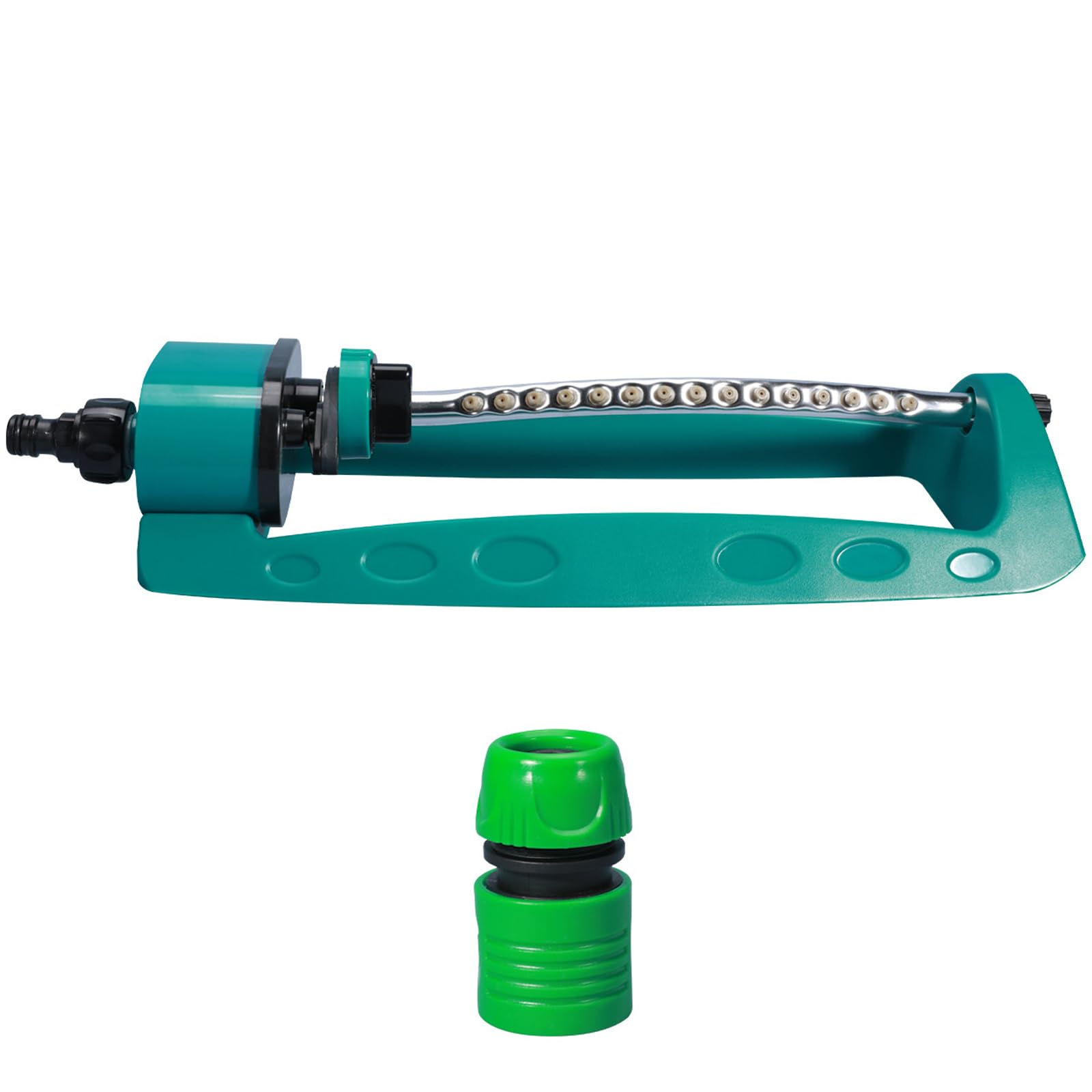 Oszillierender Sprinkler Verstellbarer, Rasensprenger, oszillierende, um 360 Grad drehbare Bewässerung mit Wasserfilter for den Hausgarten