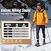 Niorasen Merino Wool Hiking Crew Socks for Men & Women, Thick Thermal Cushioned Winter Socks, Moisture-Wicking, 3 Pairs #3