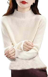 Suéter De Medio Cuello Alto para Camisa De Fondo De Punto para Mujer Jersey Interior De Manga Larga Sólido Ajustado