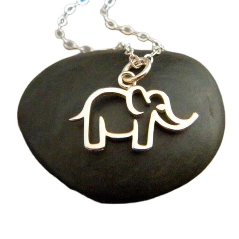 Collier éléphant argent 925, cadeau de méditation inspirant pour un anniversaire mémorable