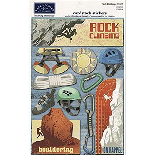 Karen Foster Design Acid and Lignin Free Scrapbooking Sticker Sheet, Rock Climbing