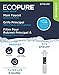 EcoPure EPWURF Main Faucet Replacement Filter – Fits EPWUFF System – NSF-Certified – Reduces Chlorine, Odor & Sediment – 6-Month Life – Quick, Mess-Free Changes