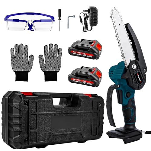 Mini motosierra 6 pulgadas con 2 baterías 6000mAh