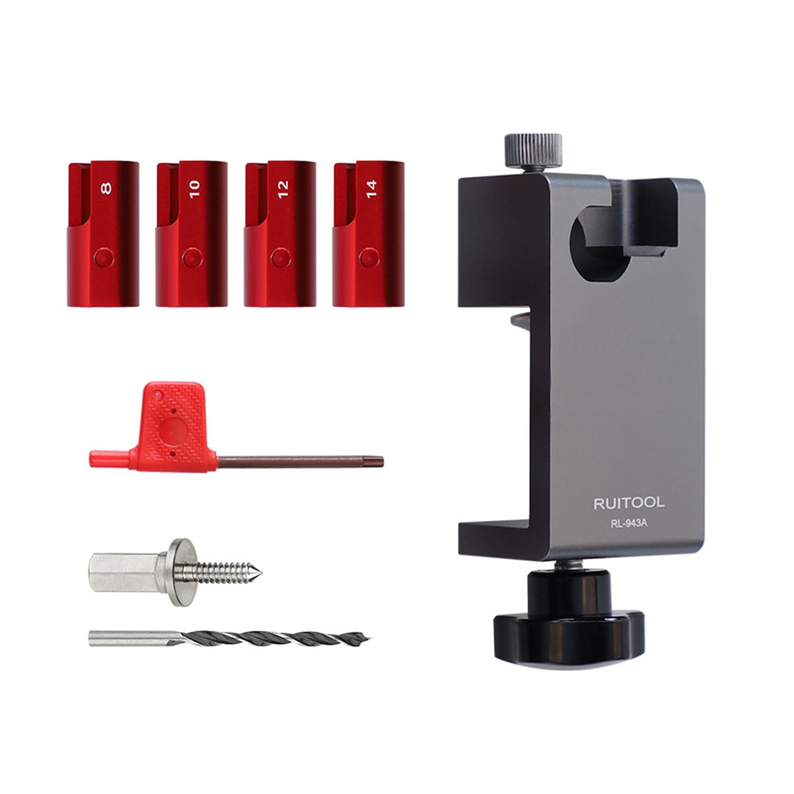 Plantilla para hacer pasadores,Plantilla para hacer pasadores Ajustable con cuchillas de carburo,herramienta Auxiliar 8/10/12/14 mm 5/16 3/8 1/2,pasador de fresado de taladro eléctrico