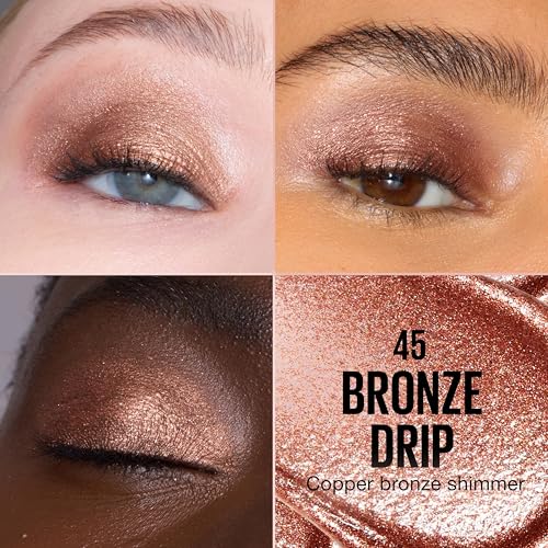 Image of MAYBELLINE Shadow Drip Eye Tint Liquid Eyeshadow, High-Impact, Lightweight Shimmer Eye Shadow with Up To 16HR Wear, Bronze Drip, 1 Count