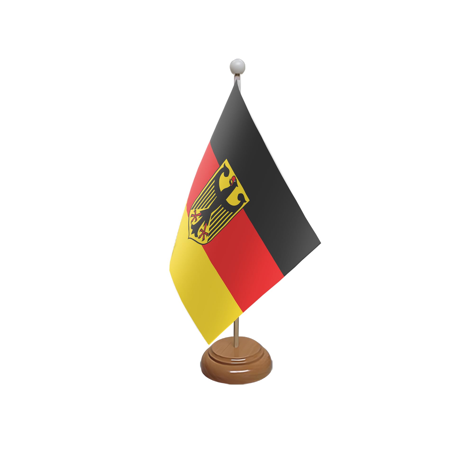 Flagtex Germany Crest Wooden Table Flag With Wooden Base โ image 1