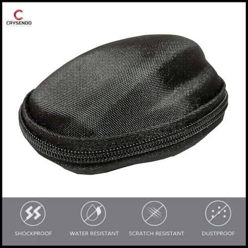 Image of Crysendo Mouse Case for Logitech MX Master /Master 2S / Master 3, 3S Wireless Mouse | Portable Mouse Cover with Zipper | Hard Shell Travel Storage Pouch (Mouse Not Included) (Black)