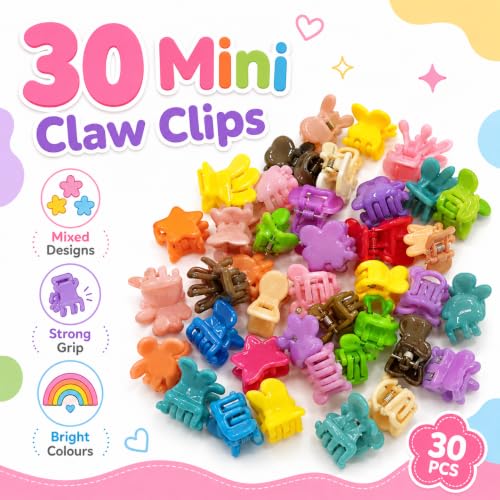 Image of 250 Pcs Hair Accessories for Kids Girls | Cute Baby Hair Clips, Theme Clips, Rubber Bands, Nancy Bands & Mini Claw Clips Combo | Hair Accessories for Baby Girl | Kids Hair Clips Set | Mixed Designs