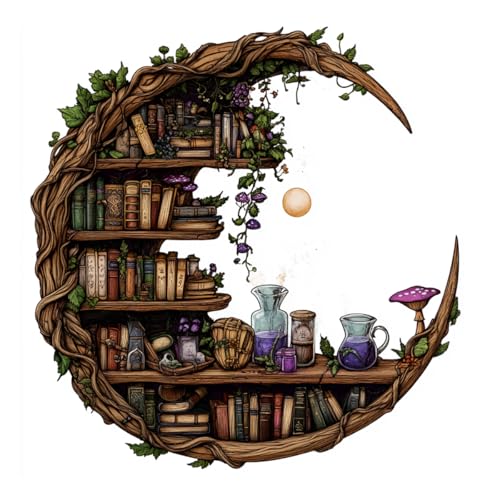 ZuoAnLF Cross Stitch Kits for Adults,14CT Stamped Cross Stitch Kits for Beginner,DIY Needlepoint Embroidery Patterns Kits Embroidery Patterns for Gift Home Wall Decor 16x16 Inch (Winding Moon)