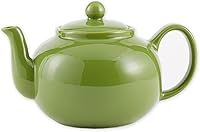 Vista 17 de Colección de teteras de gres RSVP International, apta para microondas y lavavajillas, 16 onzas, azul