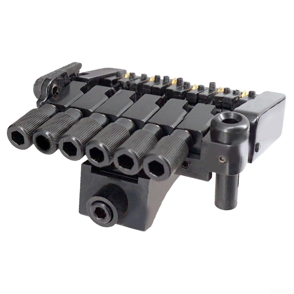 Ponte tremolo per chitarra a 6 corde con selle a rullo per chitarra elettrica senza testa, cordiera in metallo di ricambio compatibile con modelli Headless