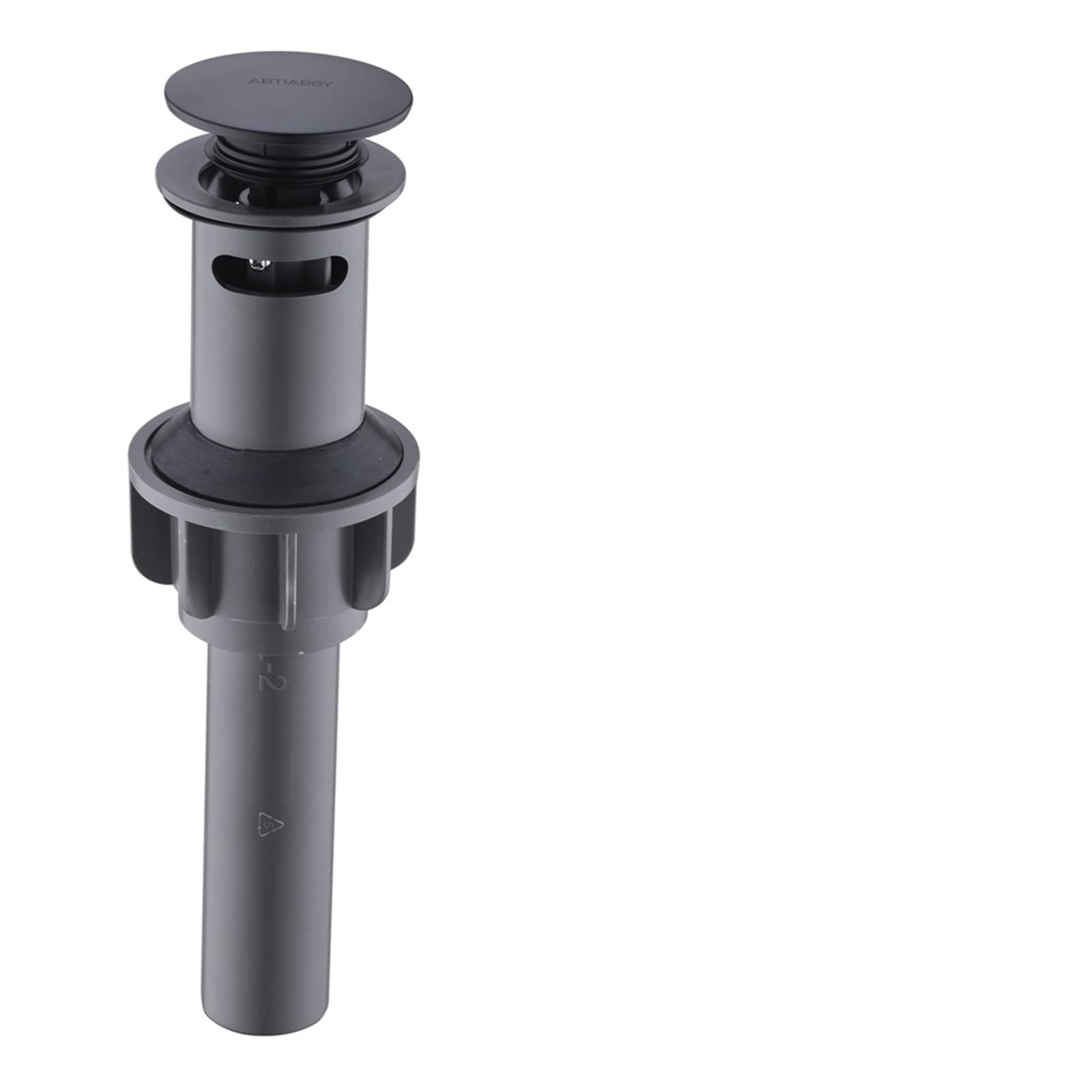 Basin Sink Pop Up Drain Stainless Steel Pop Up Sink Drain Stopper With Overflow Matt Black Lavatory Basin Filter Bathroom Faucet Accessories(Matt Black)
