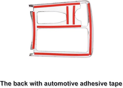 Miniatura 7 de CHEYA 1 portavasos, cubierta para consola central de automóvil ABS cromada para Mercedes Benz Clase C W204 2008-2014 conducción a la derecha (grano