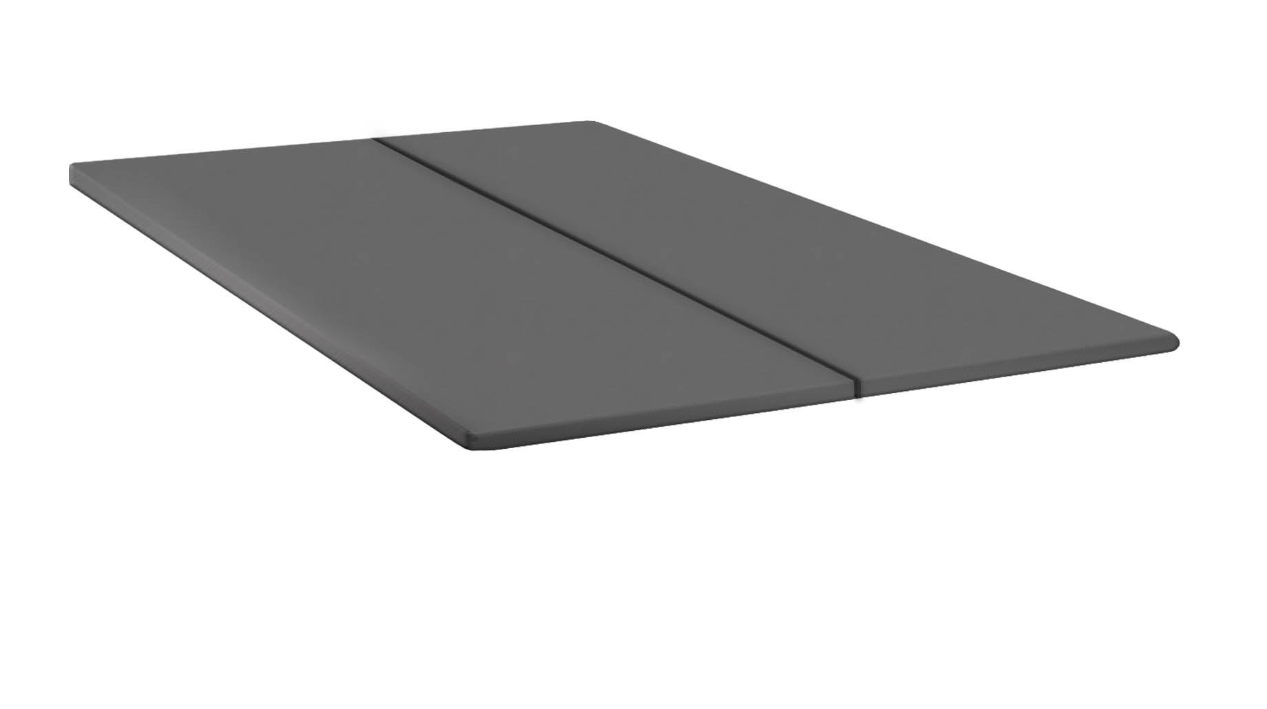 1.5-Inch Split Bunkie Board for Mattress/Bed, Fully Assembled, Improved Comfort and Support, Full, Grey