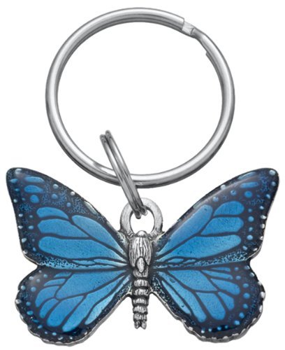 - DANFORTH Blue Butterfly Keychain – Handcrafted Pewter Butterfly Keychains For Women – 2 ¾”, Made In USA