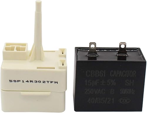 Miniatura 3 de ApplianPar W10613606 Relé de arranque del compresor del refrigerador y condensador para Whirlpool KitchenAid Kenmore Frigoríficos W10416065,