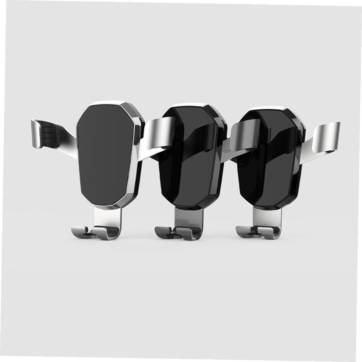 UKCOCO 3piezas Soporte De Teléfono para Auto Soporte De Ventilación De Resistente Compatible La Mayoría De Smartphones Instalación Fácil Una Mano Diseño Amigable para Carga