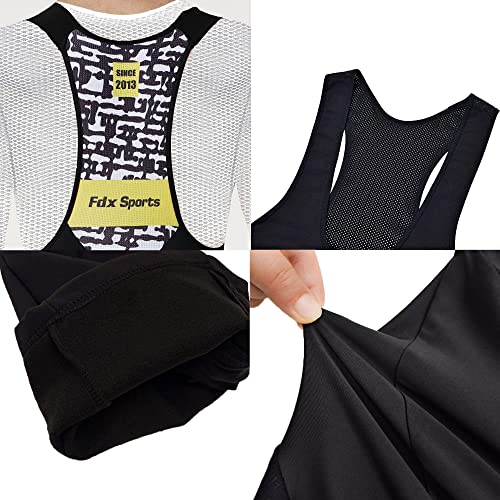 FDX Women’s Cycling Bib Tights, Italian Thermal Super Roubaix, Water Resistant Ladies Cycle Trousers, Windproof, 3D Padded, Lightweight Biking Bib Pants, Winter Cycle Bottom, Bicycle Leggings - Image 2