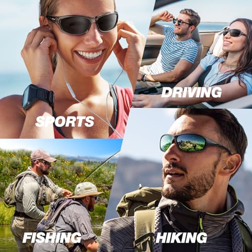 Image of RIVBOS Sunglasses for Men Women Polarized UV Protection Sports Fishing Driving Shades Cycling RB833