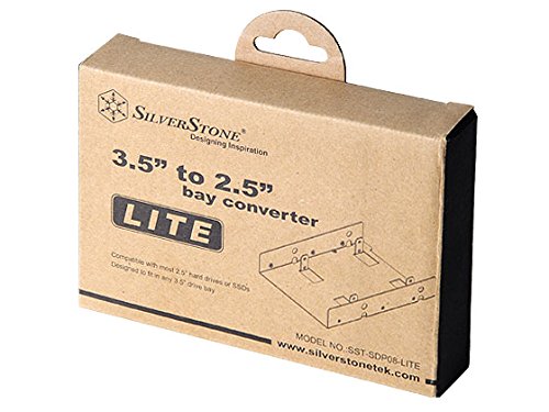 Image of SilverStone Technology 3.5-Inch to 2 x 2.5-Inch Internal Hard Drive HDD /SSD Bay Converter (SDP08-LITE)