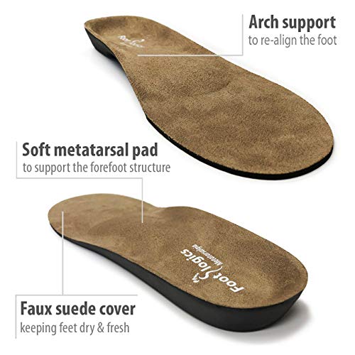Footlogics Orthotic Shoe Insoles with Builtin Raise for Ball of Foot