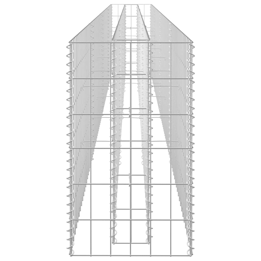 vidaXL Arriate de gaviones de Acero galvanizado 360x30x60 cm