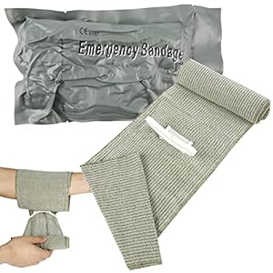 StarryTiger 2 Stück 6″ Israeli Bandage, Erste Hilfe Bandage mit Vakuumver Packungs, Taktische Tourniquets Erste Hilfe Set Wesentlich, Elastischen Bandagen für Innen, Außen, Hause