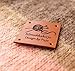 Leather knitting labels, custom clothing labels, personalized leather labels, care labels, Handmade custom label tags, set of 25