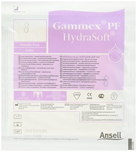 gammex aj352686 hydrasoft PF Gants en latex Taille 8 (Lot de 40) Cover