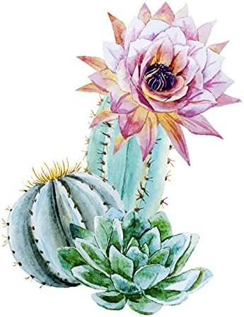 Walls By Me - Peel and Stick Poster Print Pink and Green Floral Wall Art 9871-12in x 12in (31x31cm) -, Repositionable and Removable - Unframed