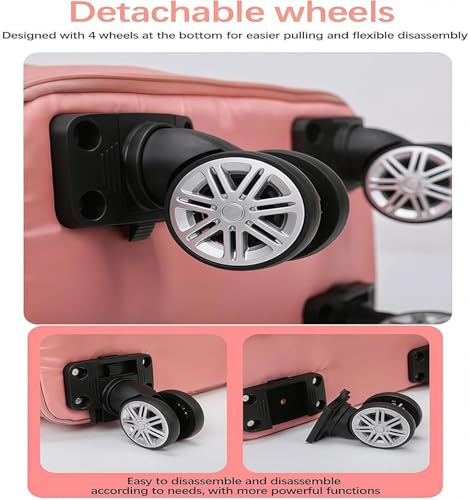 Pepepo Travel Bag with Wheels, 2025 New Large Capacity Travel Bag, Expandable and Foldable Luggage Bags, With Dry and Wet Separation Layer, Durable & Multi-functional Design (Violet)4