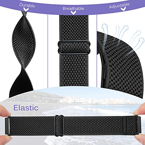 Bracelets de rechange pour Fitbit Versa contre les irritations en nylon tressé réglable - 3