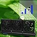 Aquarium Chiller, Fish Tank Cooling Fan System for Salt Fresh Water, 2 Variable Speed, Wide Angle Adjustable (4-Fan)
