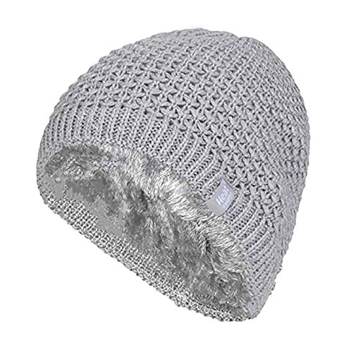 HEAT HOLDERS - Donna Invernali Elegante Cappello con Interno Pile (One Size, Light Grey (Nora))