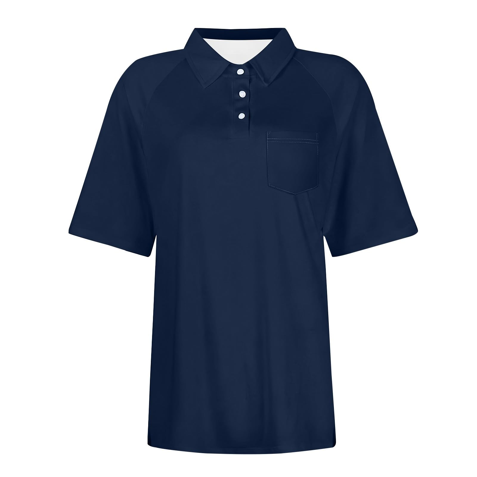 Polo de manga corta para mujer transpirable para golf ajuste holgado secado rápido