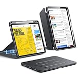 ESR for iPad Air 11 Inch Case M4/M3/M2 (2026/2025/2024), iPad Air 5th/4th Gen (2022/2020), Vertical Stand Cover, Multi Stand Angles, Ultra-Stable Case with Pencil Holder, Flip Magnetic Series, Black