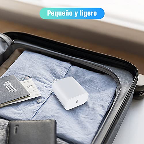 Jecoo Cargador USB C Portátil Cargador Tipo C 20W Carga Rápida Compatible  para iPhone 13 12 11 Pro MAX iPhone Mini X XS… - Celulares Online
